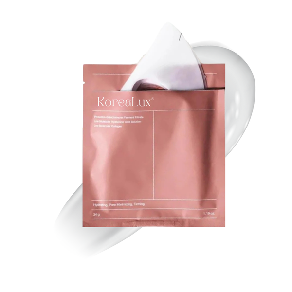 Glänzende Haut Maske